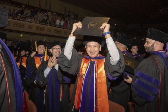 McGeorge student waiving diploma